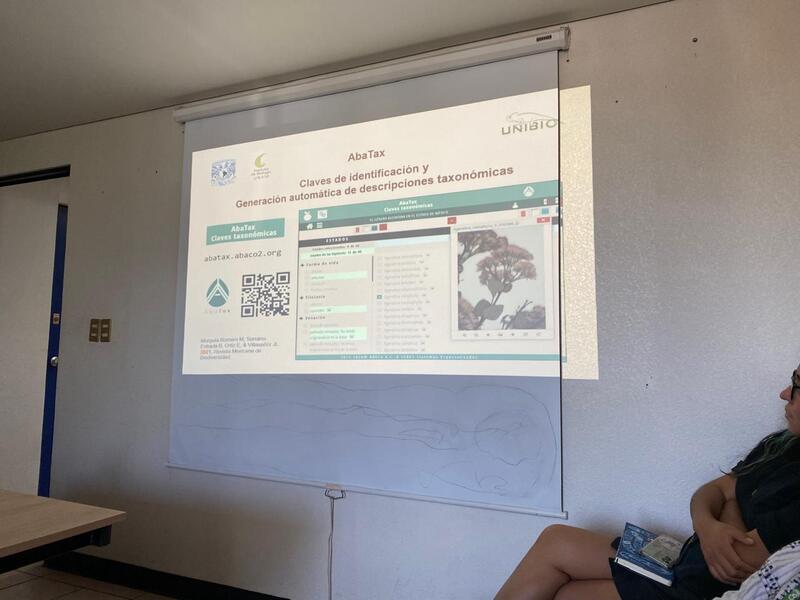 Presentación de AbaTax en el 3er Maratón de Identificación del MEXU 2025 del Instituto de Biología, UNAM.